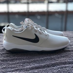 New Men's Nike Roshe G Tour Golf Cleats Off White
